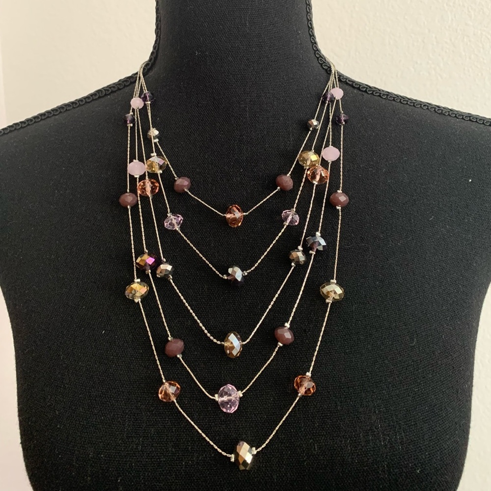 Ali- Khan New York 5 stranded necklace